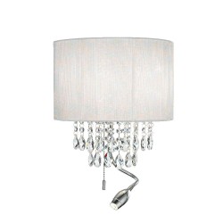Ideal Lux Opera AP3 : applique murale classique à LED avec abat-jour et bras flexible