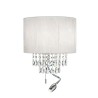 Ideal Lux Opera AP3 : applique murale classique à LED avec abat-jour et bras flexible