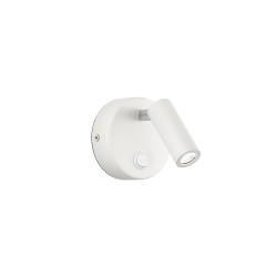 Applique-spot LED Ideal Lux Page AP1 Round, finition laquée mate