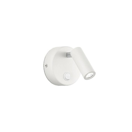 Applique-spot LED Ideal Lux Page AP1 Round, finition laquée mate