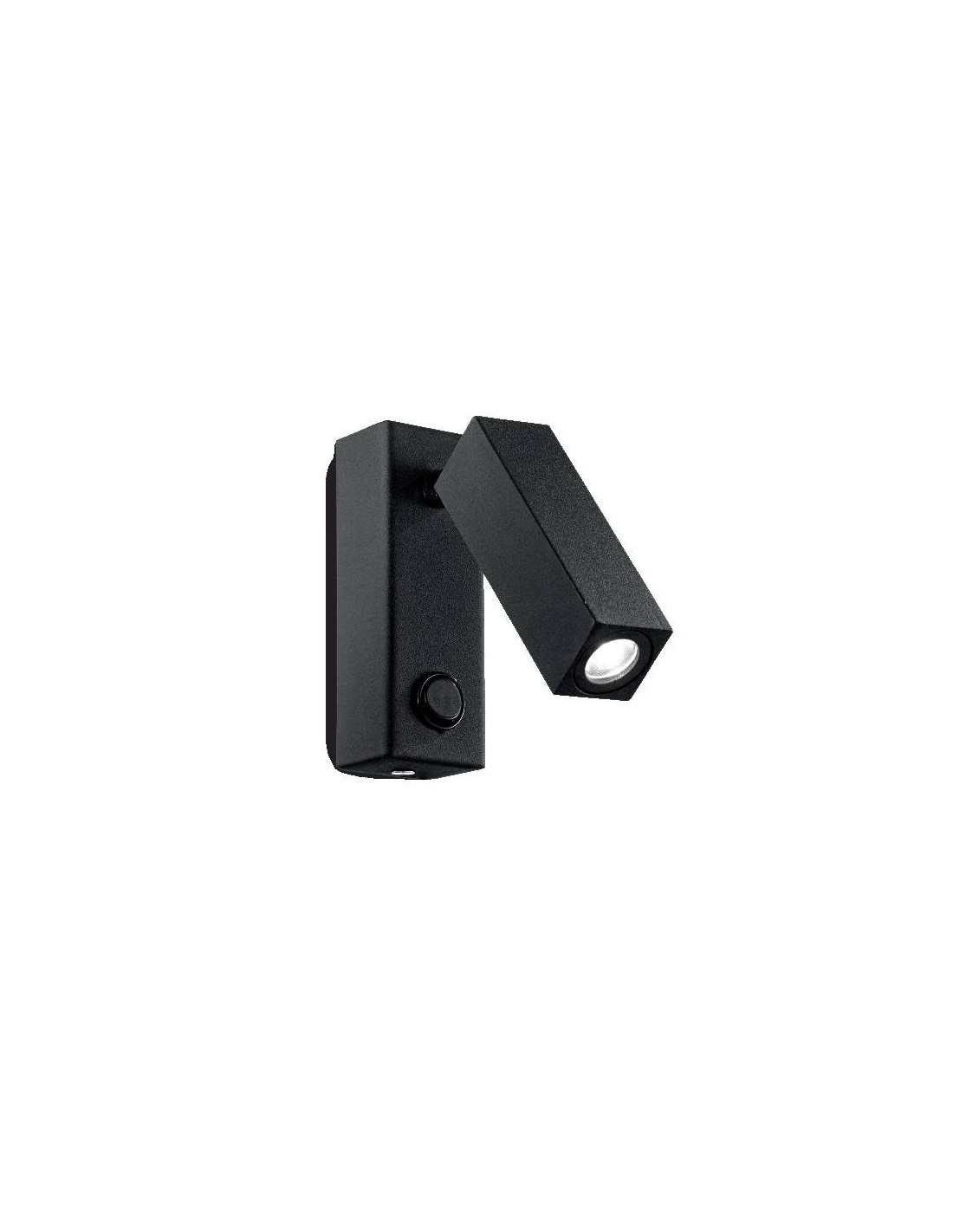 Ideal Lux Page AP Square applique da parete per cameretta colore nero