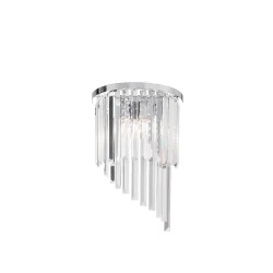 Applique classique en cristal Ideal Lux Carlton AP3, E14, 40 W