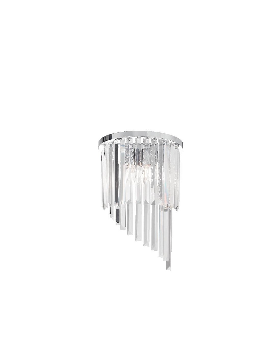Applique classique en cristal Ideal Lux Carlton AP3, E14, 40 W