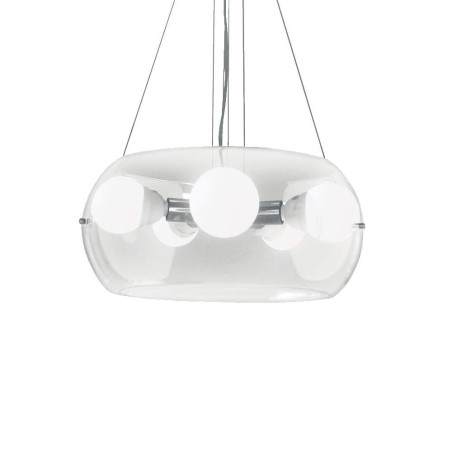 Ideal Lux Audi-10 SP5 : lustre suspendu à LED en verre soufflé
