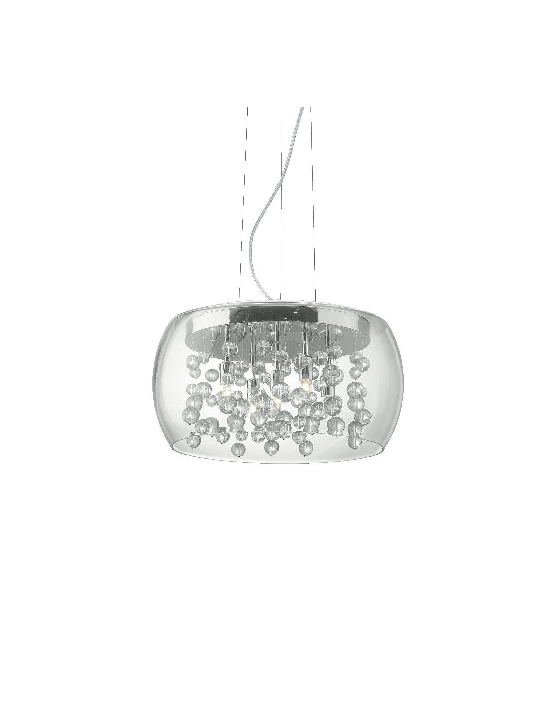 Ideal Lux Audi-80 SP5 lampadario moderno soggiorno in vetro soffiato G9