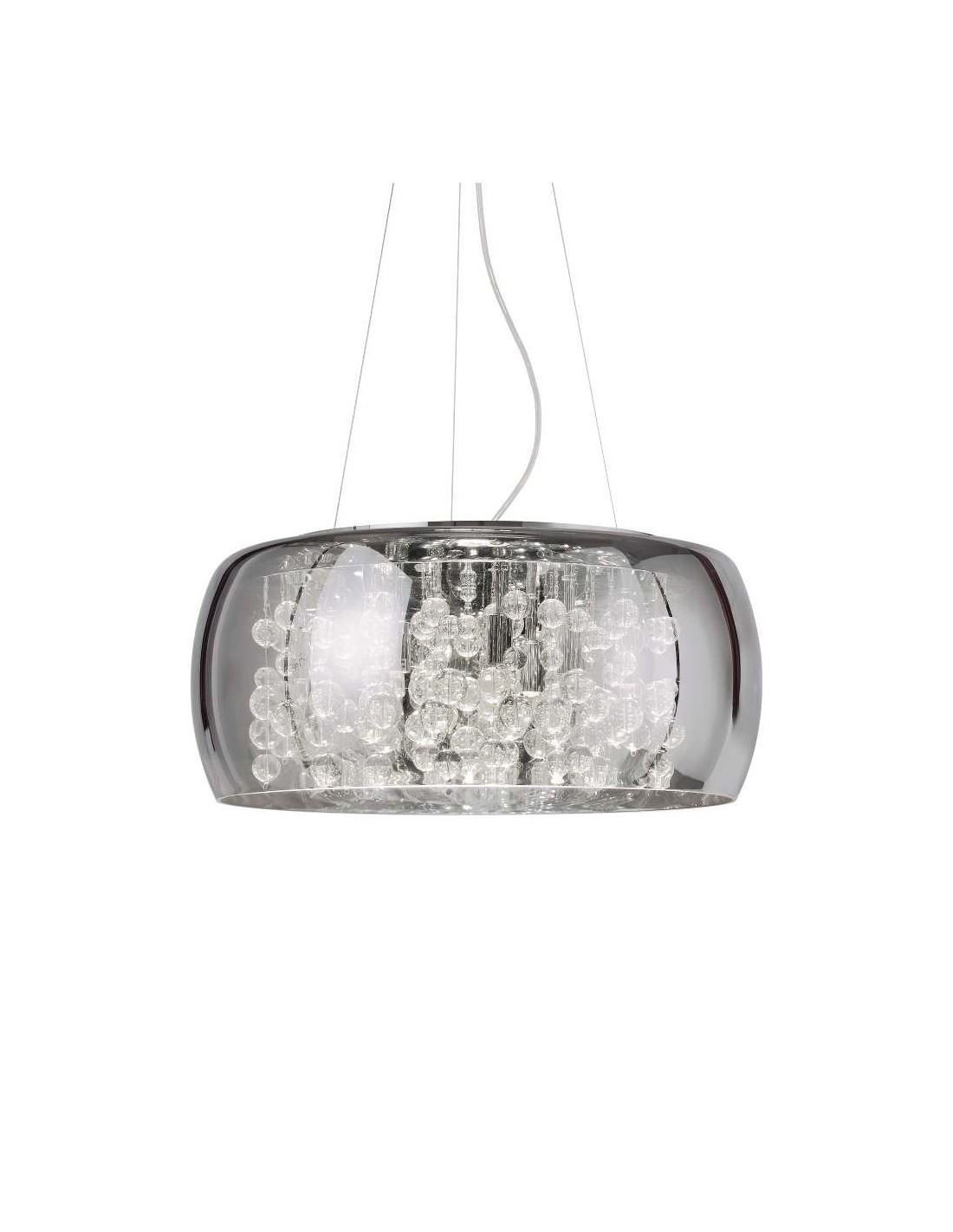 Ideal Lux Audi-80 SP8 lampadario moderno soggiorno in vetro soffiato G9
