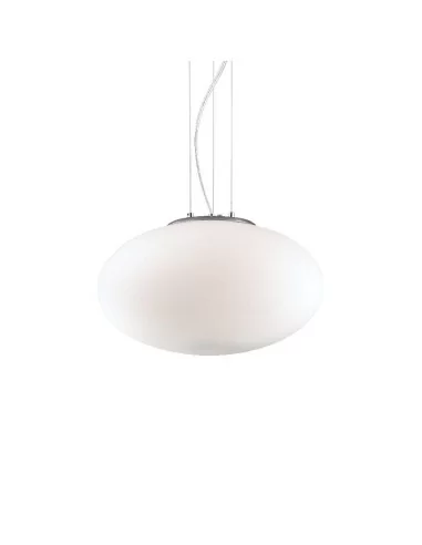 Ideal Lux Candy SP1 D40 lampadario sospensione moderno in vetro soffiato bianco E27 60W
