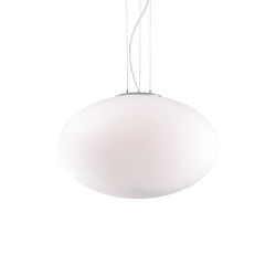 Ideal Lux Candy SP1 D50 lampadario sospensione moderno in vetro soffiato bianco E27 60W