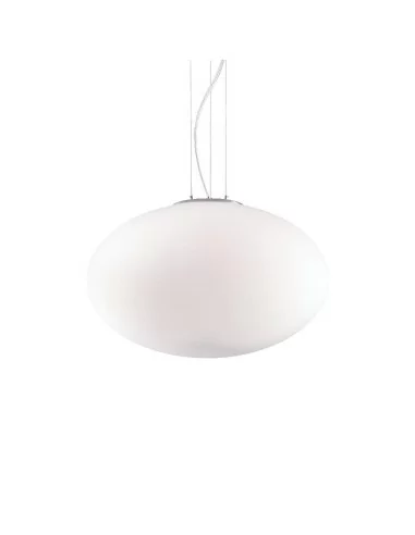 Ideal Lux Candy SP1 D50 lampadario sospensione moderno in vetro soffiato bianco E27 60W