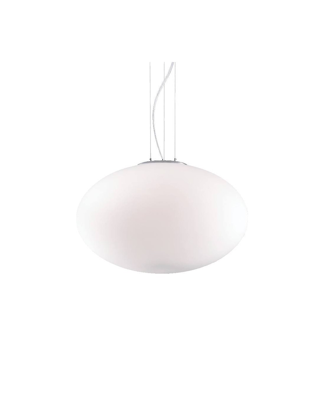 Ideal Lux Candy SP1 D50 lampadario sospensione moderno in vetro soffiato bianco E27 60W