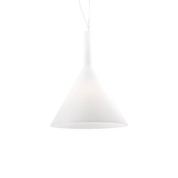 Ideal Lux Cocktail SP1 Big lampadario moderno soggiorno in vetro soffiato acidato bianco E27 60W