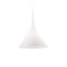 Ideal Lux Cocktail SP1 Big lampadario moderno soggiorno in vetro soffiato acidato bianco E27 60W