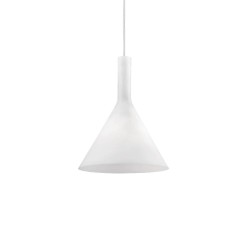 Ideal Lux Cocktail SP1 Small : lustre moderne pour salon en verre soufflé dépoli, E14, 40 W
