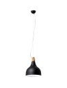 Lustre de cuisine moderne à douille E27 avec détail en bois
