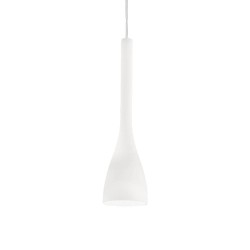 Ideal Lux Flut SP1 Small lampadario moderno in vetro soffiato e acidato E14 40W