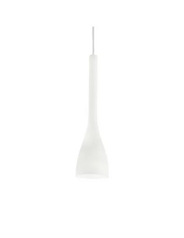 Ideal Lux Flut SP1 Small lampadario moderno in vetro soffiato e acidato E14 40W