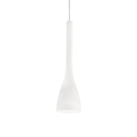 Ideal Lux Flut SP1 Small lampadario moderno in vetro soffiato e acidato E14 40W
