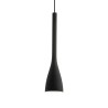 Ideal Lux Flut SP1 Big : lustre moderne en verre soufflé et dépoli, E27, 60 W
