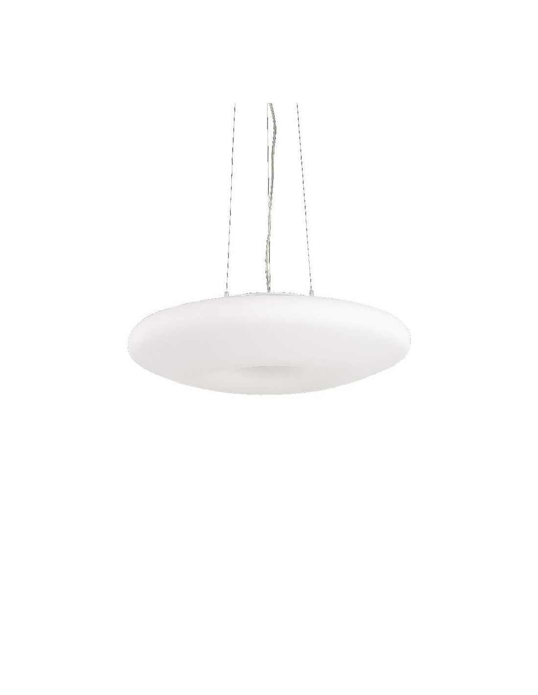 Ideal Lux Glory SP3 D40 : lustre moderne en verre pour cuisine