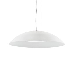 Ideal Lux Lena SP3 D74 lampadario moderno in vetro bianco E27 60W