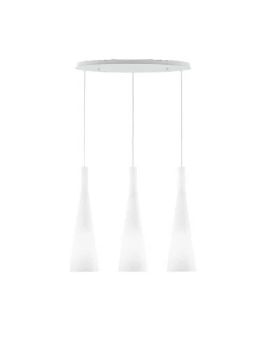 Ideal Lux Milk SP3 lampadario moderno in vetro...