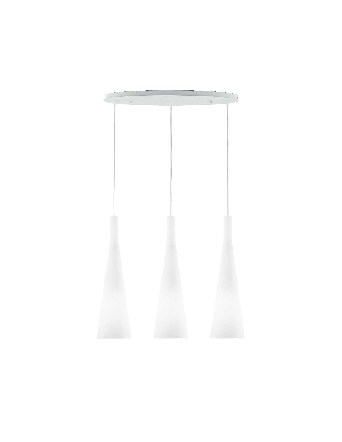 Ideal Lux Milk SP3 lampadario moderno da cucina a 3 luci