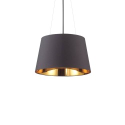 Ideal Lux Nordik SP4 : lustre de cuisine moderne avec abat-jour en tissu, E27, 60 W
