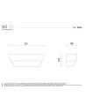 9010 8342 applique da parete doppia emissione