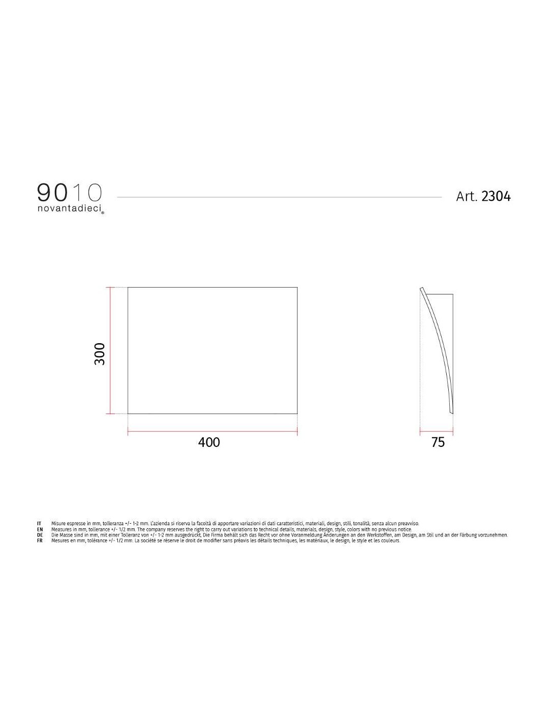 9010 2304 applique da parete