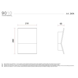 9010 2474 applique di design doppia emissione