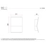 9010 2474 applique di design doppia emissione