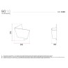 9010 2498 applique di design doppia emissione