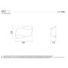 9010 2503 applique di design doppia emissione