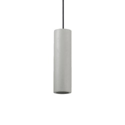 Ideal Lux Oak SP1 Round : suspension de bureau avec diffuseur en béton, culot GU10, 35 W