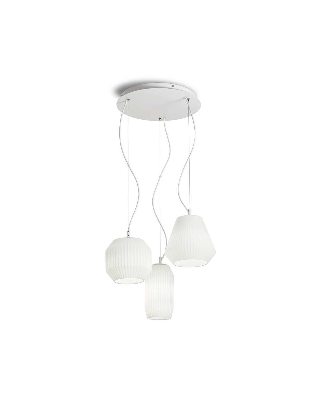 Ideal Lux Origami SP3 : lustre moderne pour le salon et la cuisine