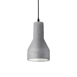 Ideal Lux Oil-1 SP1 : lustre moderne avec diffuseur en béton  E27 15 W