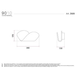 9010 2500 applique di design ceramica