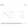 9010 2504 applique led di design ceramica dimensioni
