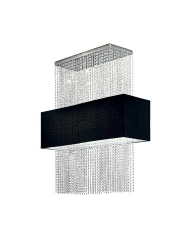 Ideal Lux Phoenix SP5 lampadario moderno design con paralume in tessuto E27 60W