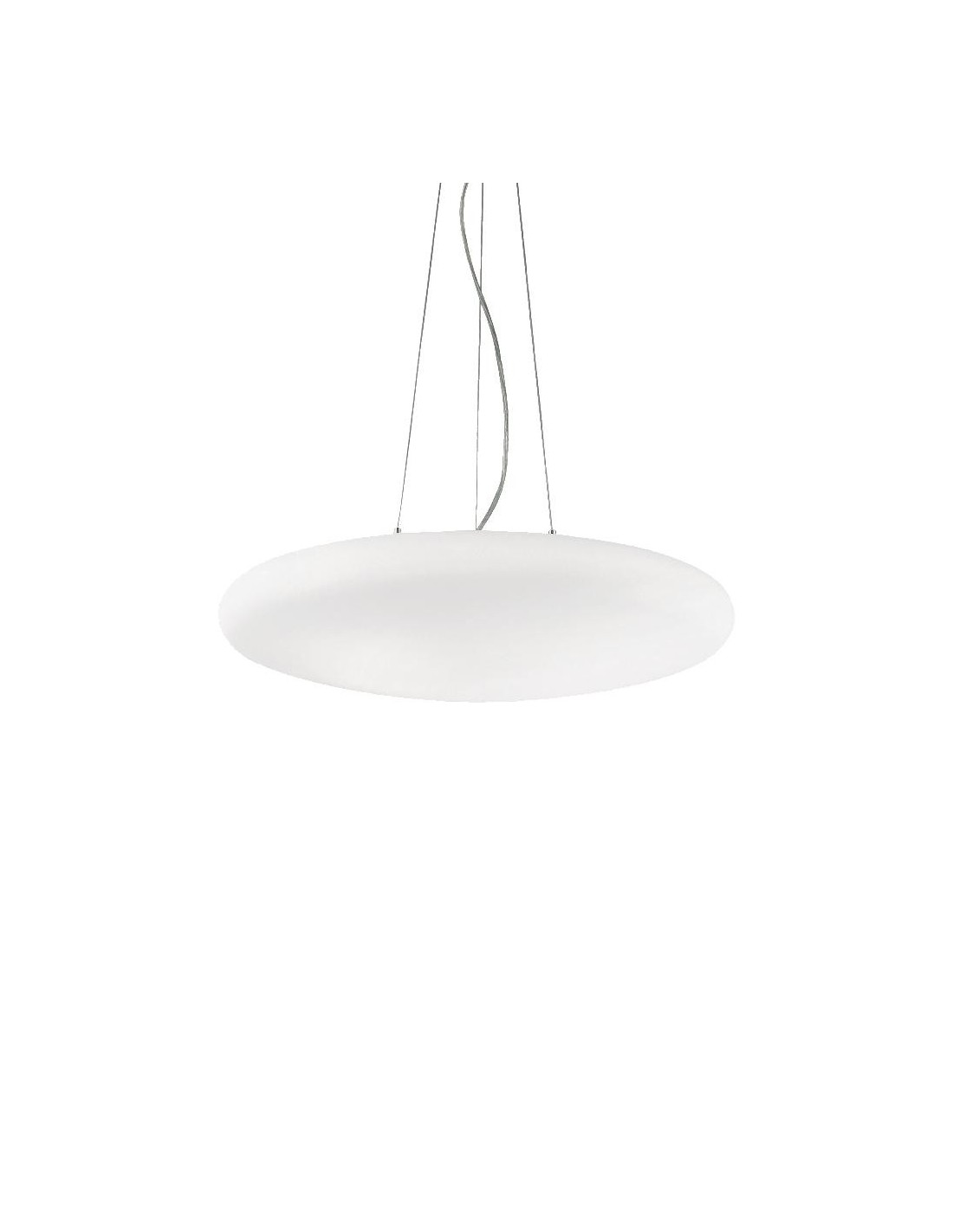 Ideal Lux Smarties SP3 D40 : lustre moderne en verre, E27, 60 W