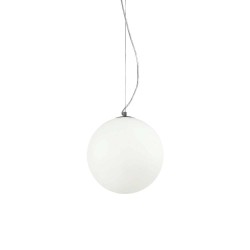 Ideal Lux Mapa SP1 D30 : lustre moderne en verre, douille E27, 60 W