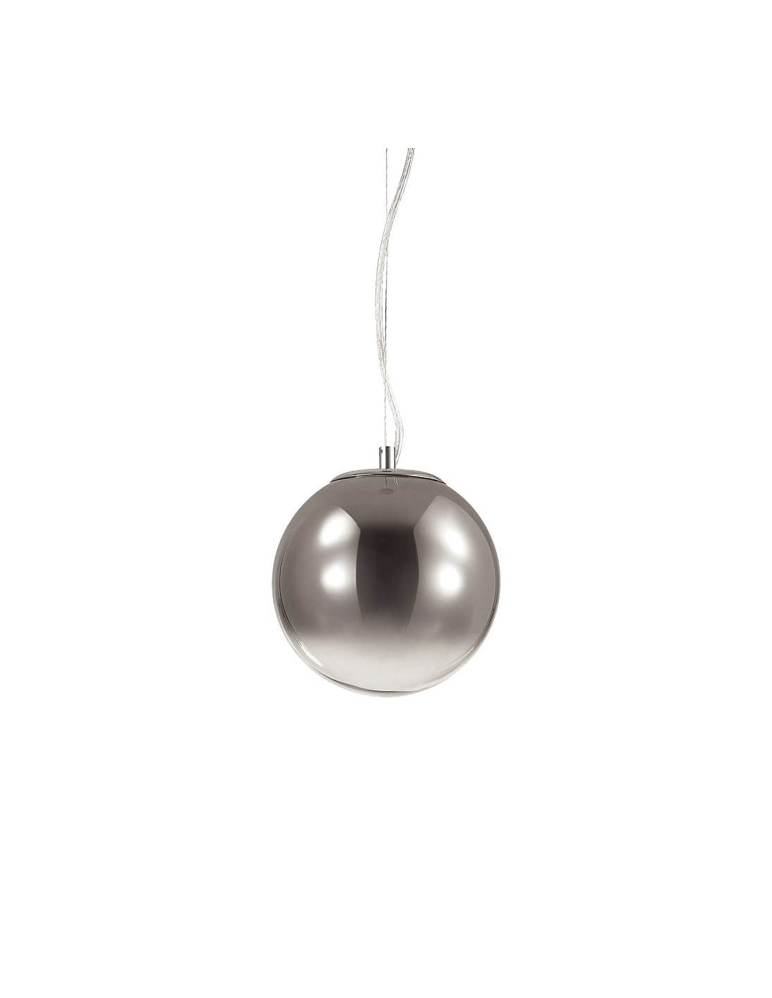 Ideal Lux Mapa SP1 D30 : lustre moderne en verre, douille E27, 60 W