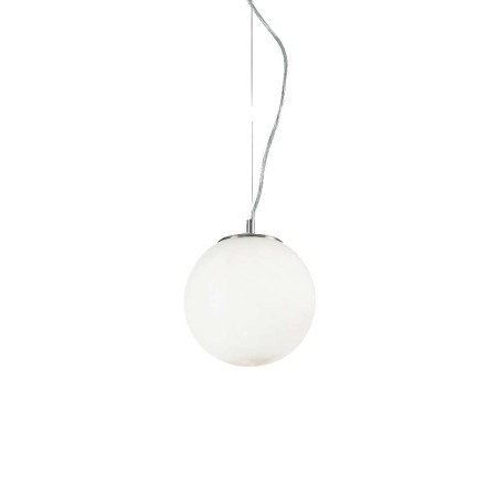 Ideal Lux Mapa SP1 D20 : suspension moderne en verre, douille E27, 60 W