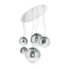 Ideal Lux Mapa SP5 lampadario sospensione moderno in vetro soffiato E27 60W
