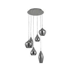 Lustre moderne Ideal Lux Soft SP6 à 5 lumières pour la cuisine