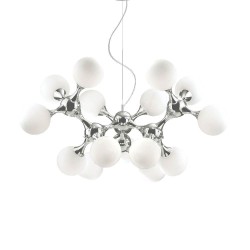 Ideal Lux Nodi SP15 : lustre au design moderne pour le salon, E14, 40 W