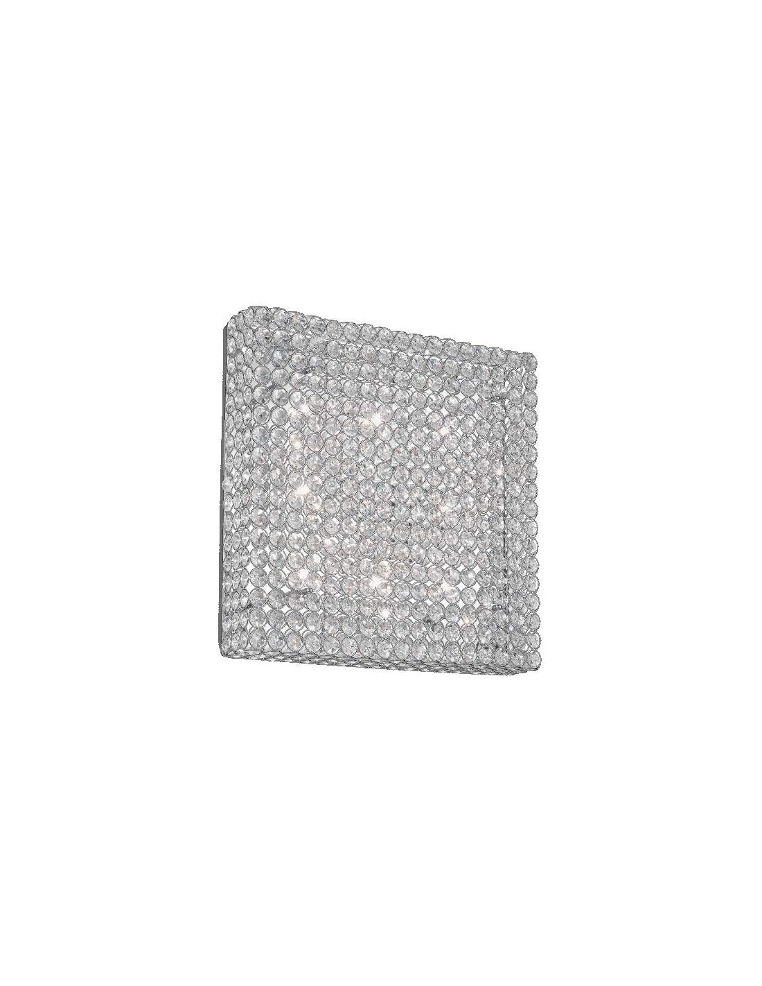 Ideal Lux Admiral PL8 plafoniera soffitto design moderno per soggiorno in cristallo molato G9