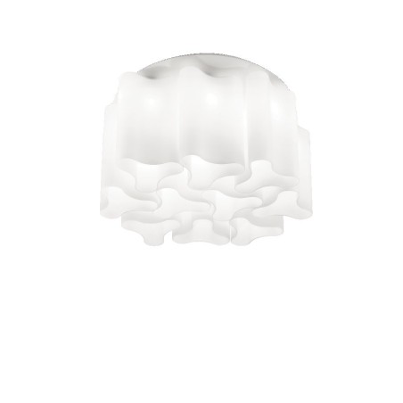 Ideal Lux Compo PL10 plafoniera moderna in vetro soffiato E27 60W