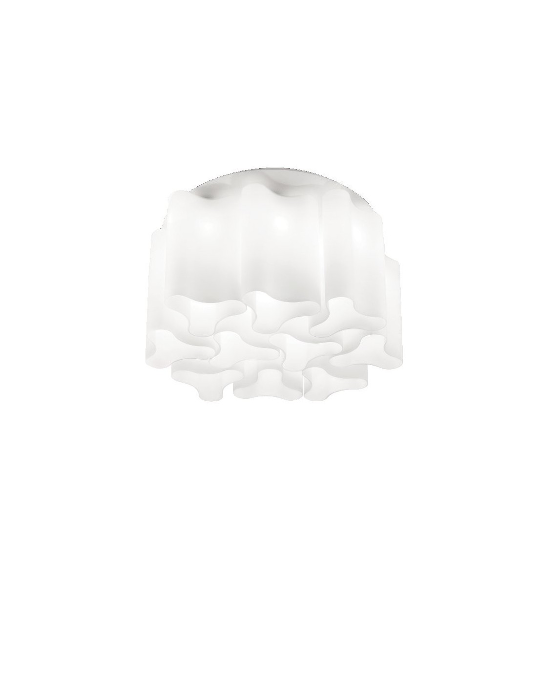 Ideal Lux Compo PL10 plafoniera moderna in vetro soffiato E27 60W
