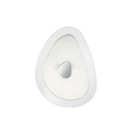 Ideal Lux Geko PL3 plafoniera moderna soffitto con vetro serigrafato bianco E27 60W